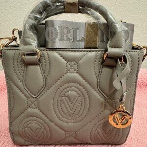 Valentino Orlandi Quilted Vegan Leather Tote